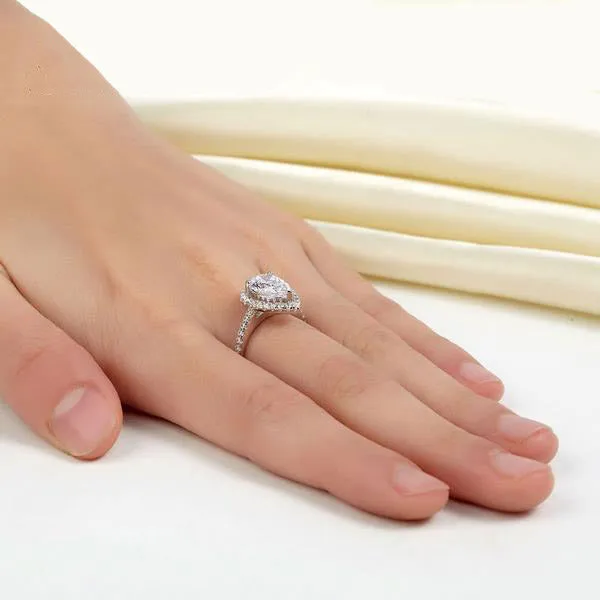 2 Carat Pear Cut Ring