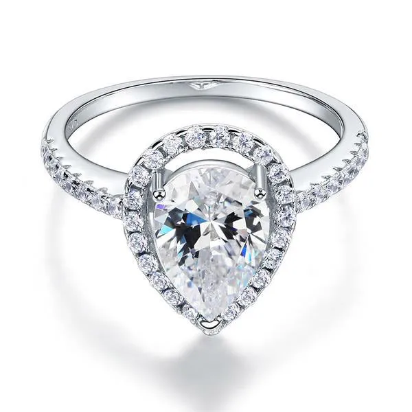 2 Carat Pear Cut Ring