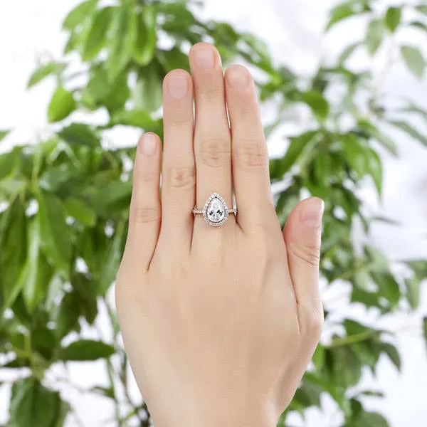 2 Carat Pear Cut Ring