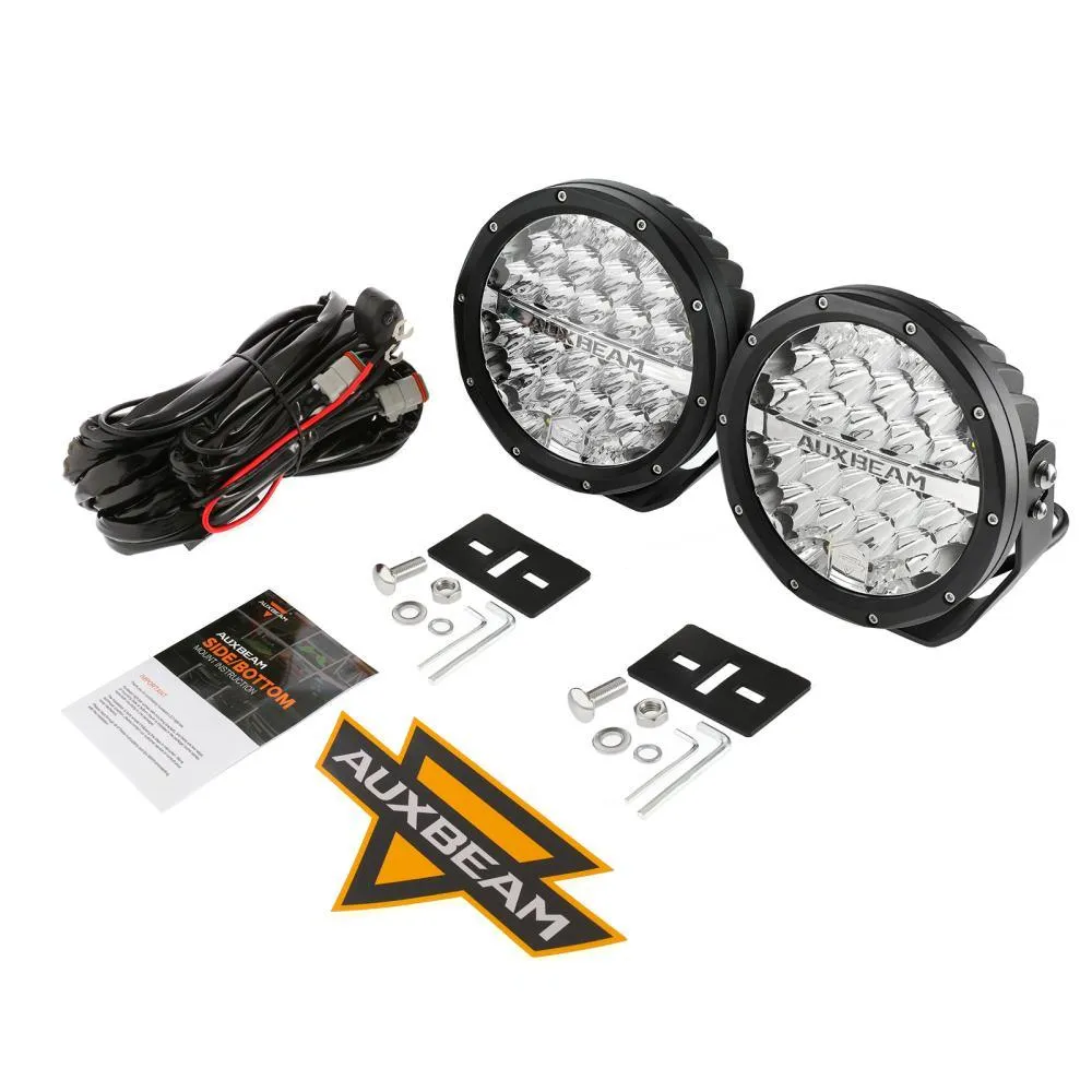 (2pcs/set) 7 Inch 240W Round Offroad LED Driving Lights with DRL Amber/Black Covers(Optional) for SUV ATV UTV Trucks Pickup Boat