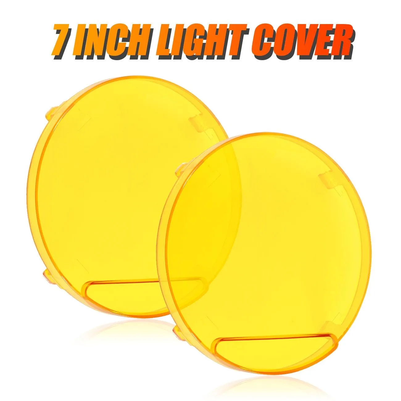 (2pcs/set) 7 Inch 240W Round Offroad LED Driving Lights with DRL Amber/Black Covers(Optional) for SUV ATV UTV Trucks Pickup Boat