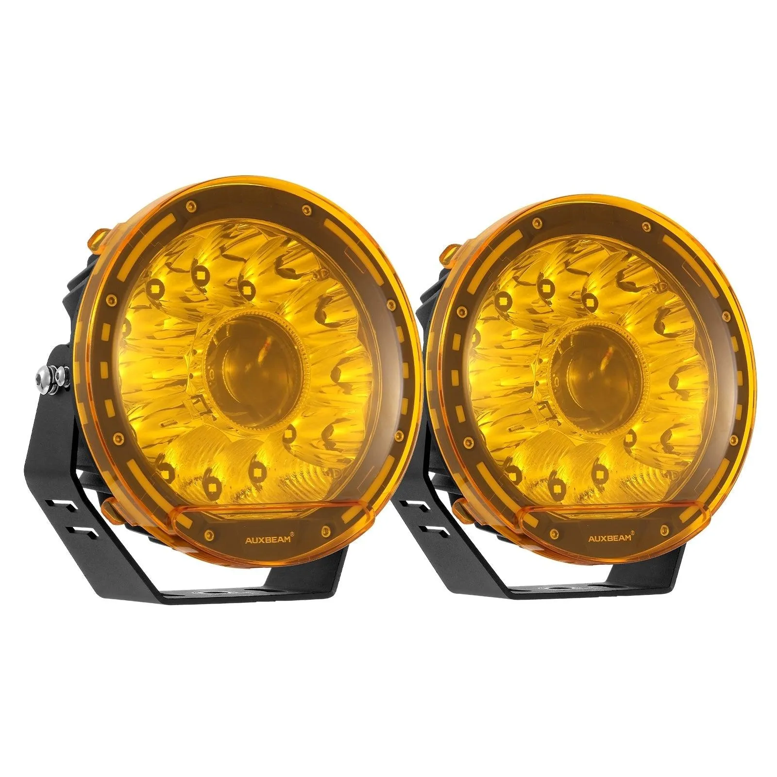 (2pcs/set) 7 Inch/ 9 Inch Round LED Driving Light Amber Cover Light Shield Cover