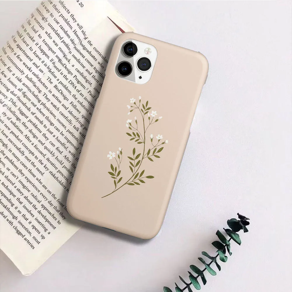 Aesthetic White Flower Case