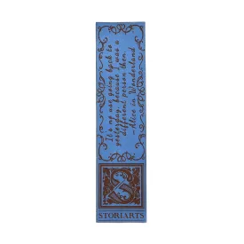 Alice in Wonderland Leather Quote Bookmark