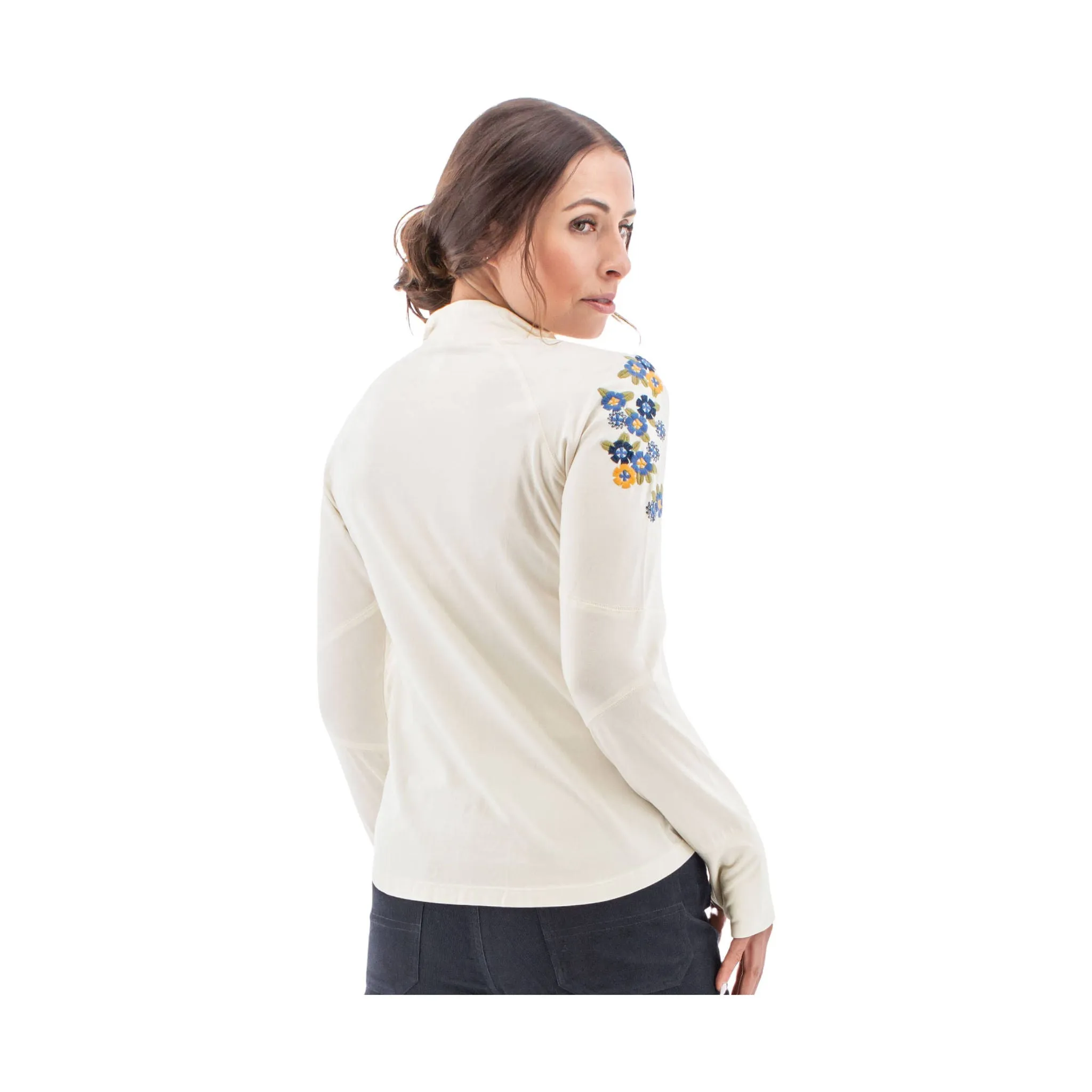 Aventura Women's Inspire Quarter Zip - Egret