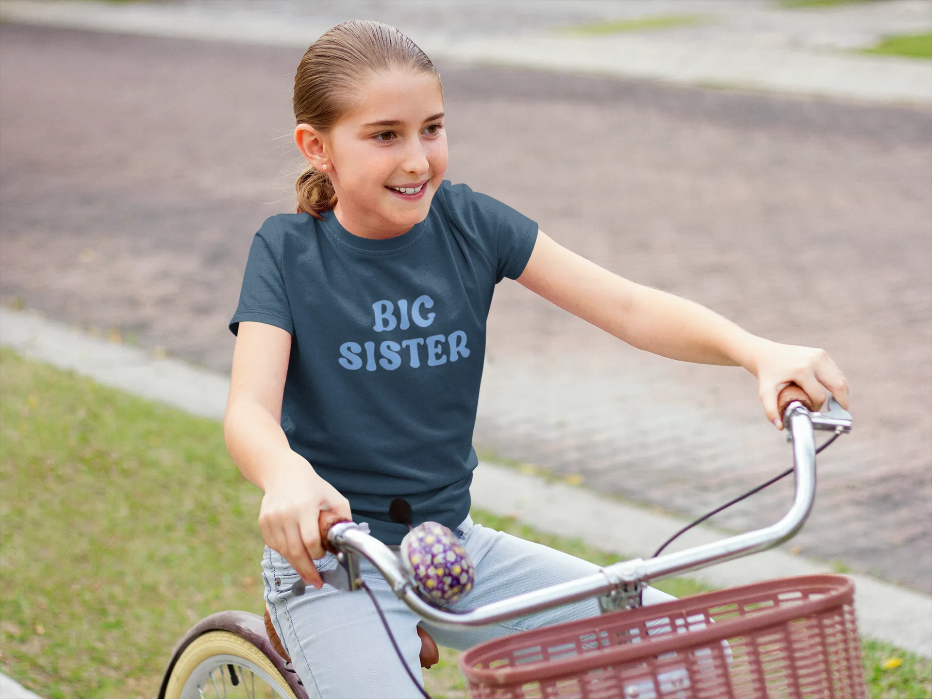 Big Sister T-Shirt Sky Blue