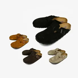 BIRKENSTOCK BOSTON SOFT FOOTBED SUEDE LEATHER 【NARROW】