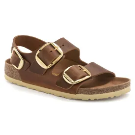 Birkenstock Milano Big Buckle Sandal - Cognac