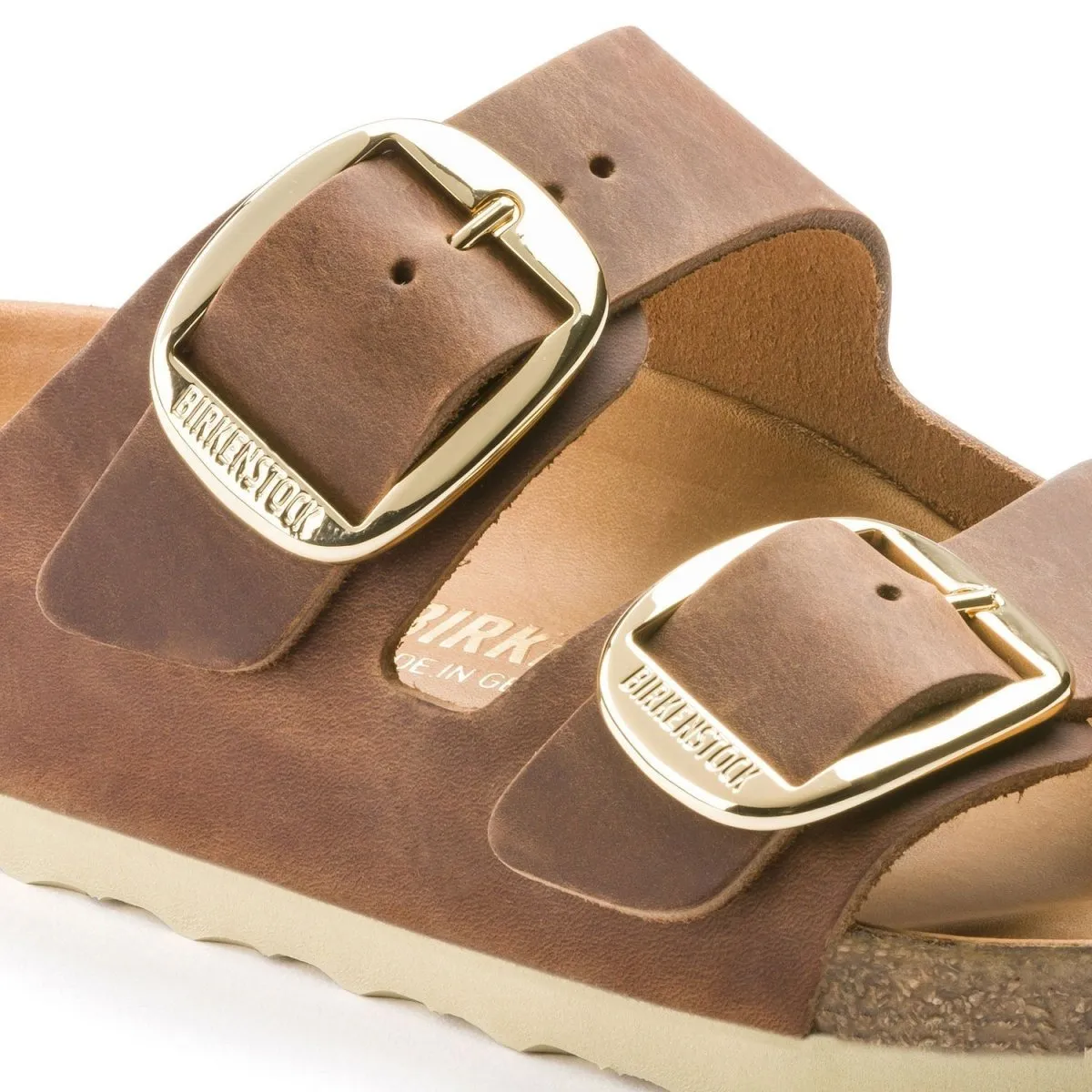 Birkenstock Women's Arizona Big Buckle Oiled Leather Cognac