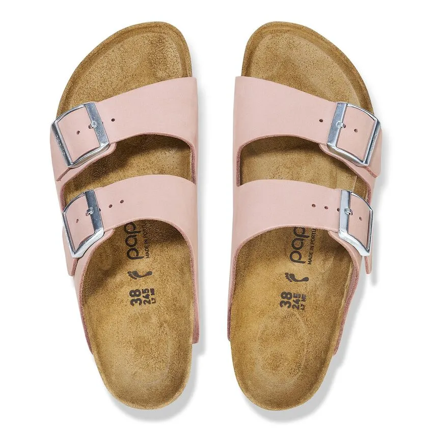 BIRKENSTOCK Women's Arizona Flex Platform Nubuck Leather (Soft Pink)