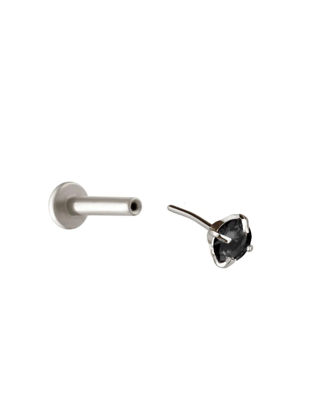 Black Gem Flat Back Stud