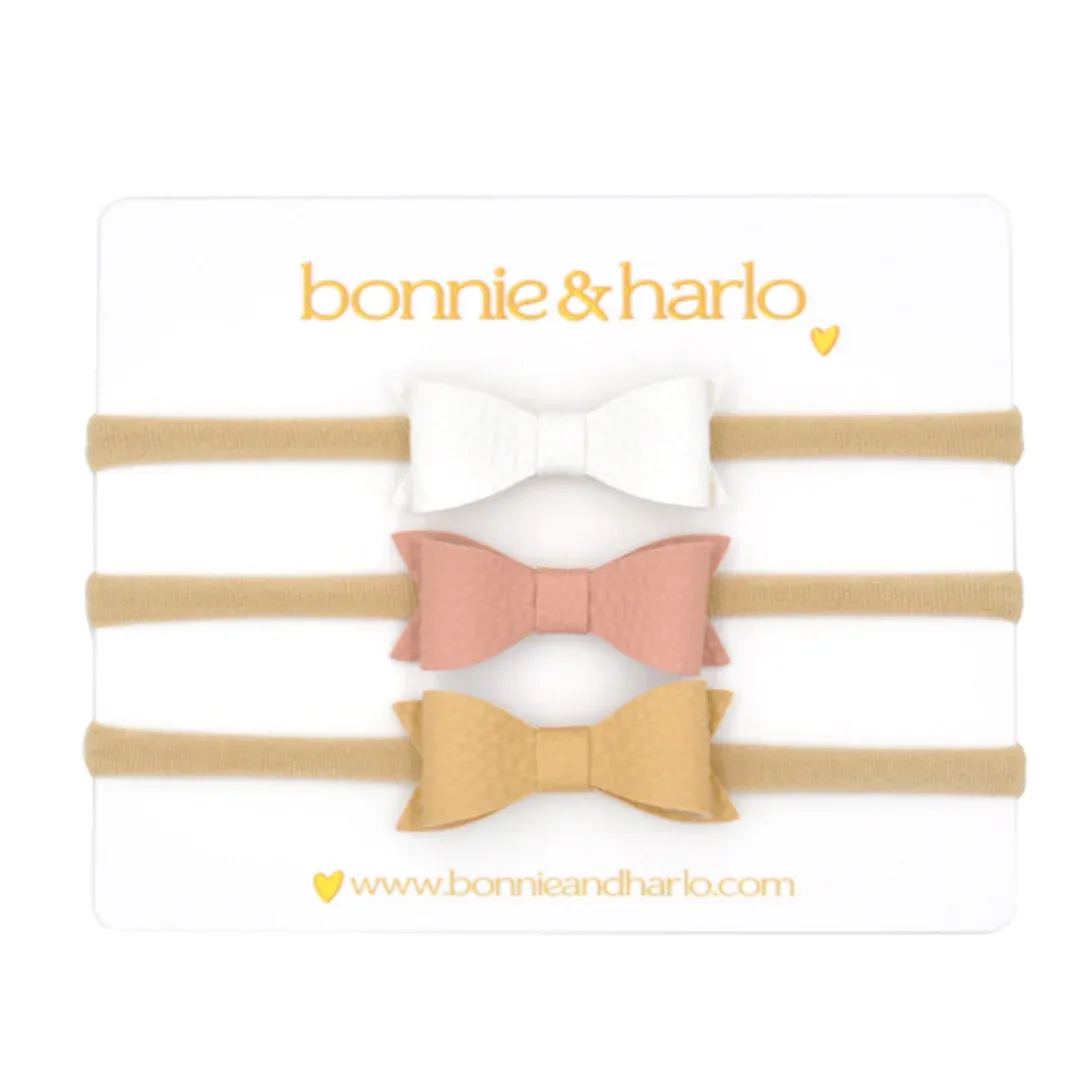 Bonnie & Harlo -Mini Bow Headband - 3 Pack