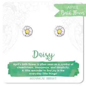 Botanical Bright Stud Earrings - Daisy