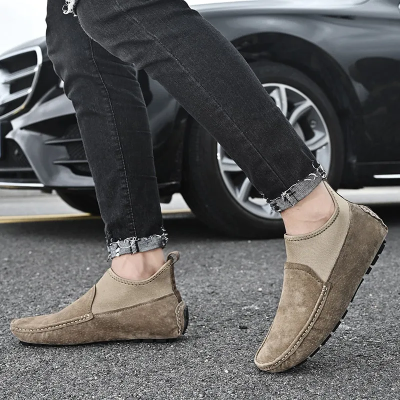 Brand Men's Shoes Autumn Soft Moccasins Men Loafers High Quality Genuine Leather Casual Shoes Men Flats Gommino Driving Shoes