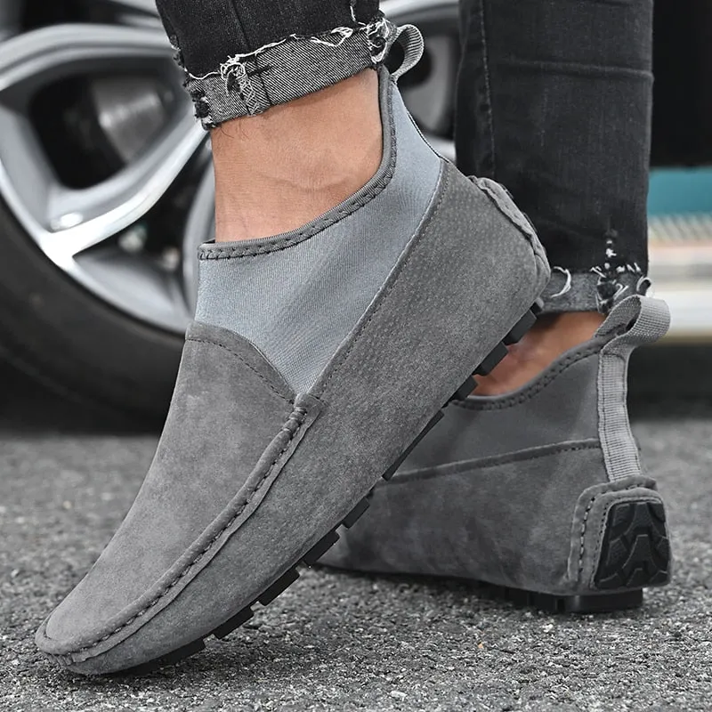 Brand Men's Shoes Autumn Soft Moccasins Men Loafers High Quality Genuine Leather Casual Shoes Men Flats Gommino Driving Shoes