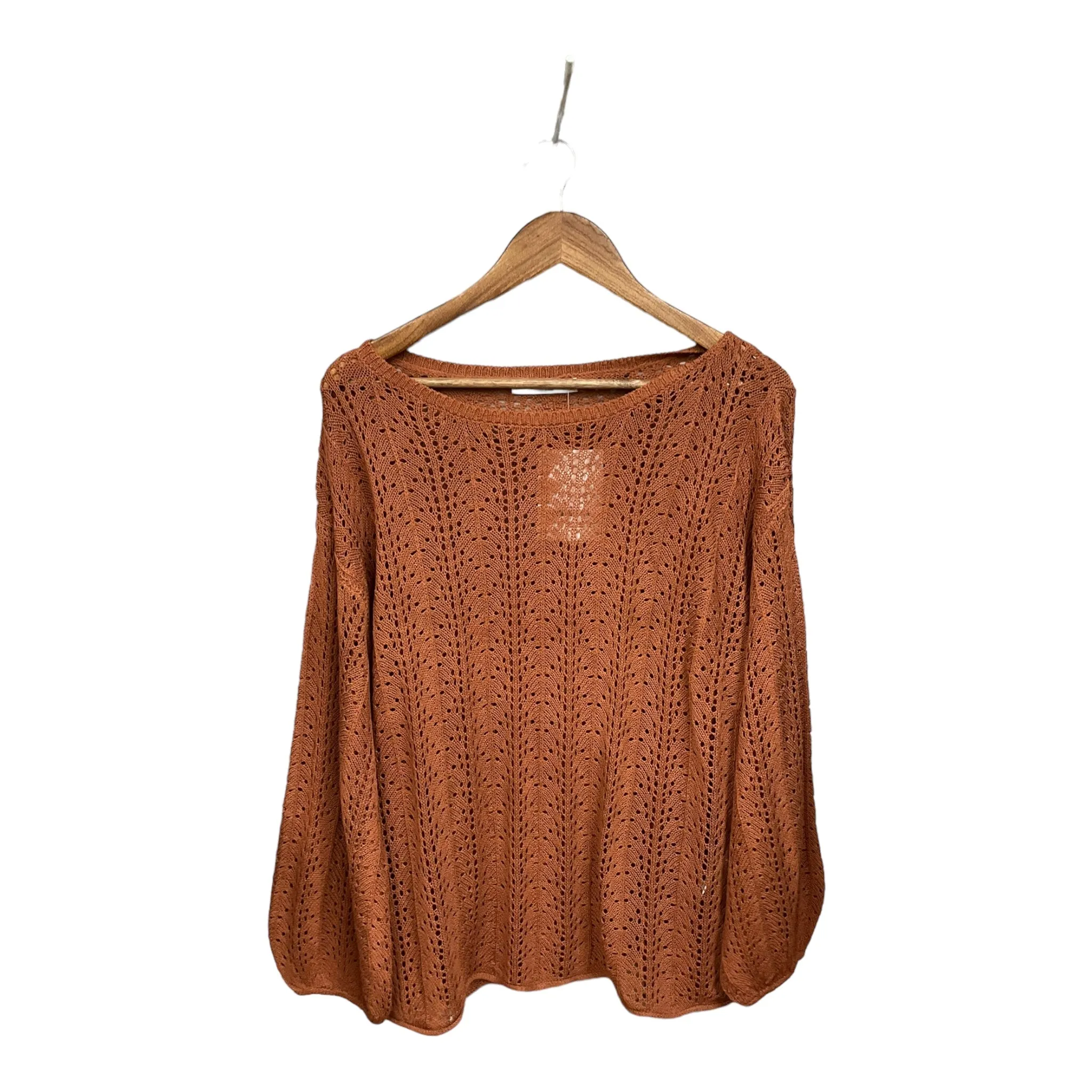 Brown Top Long Sleeve Cmc, Size S