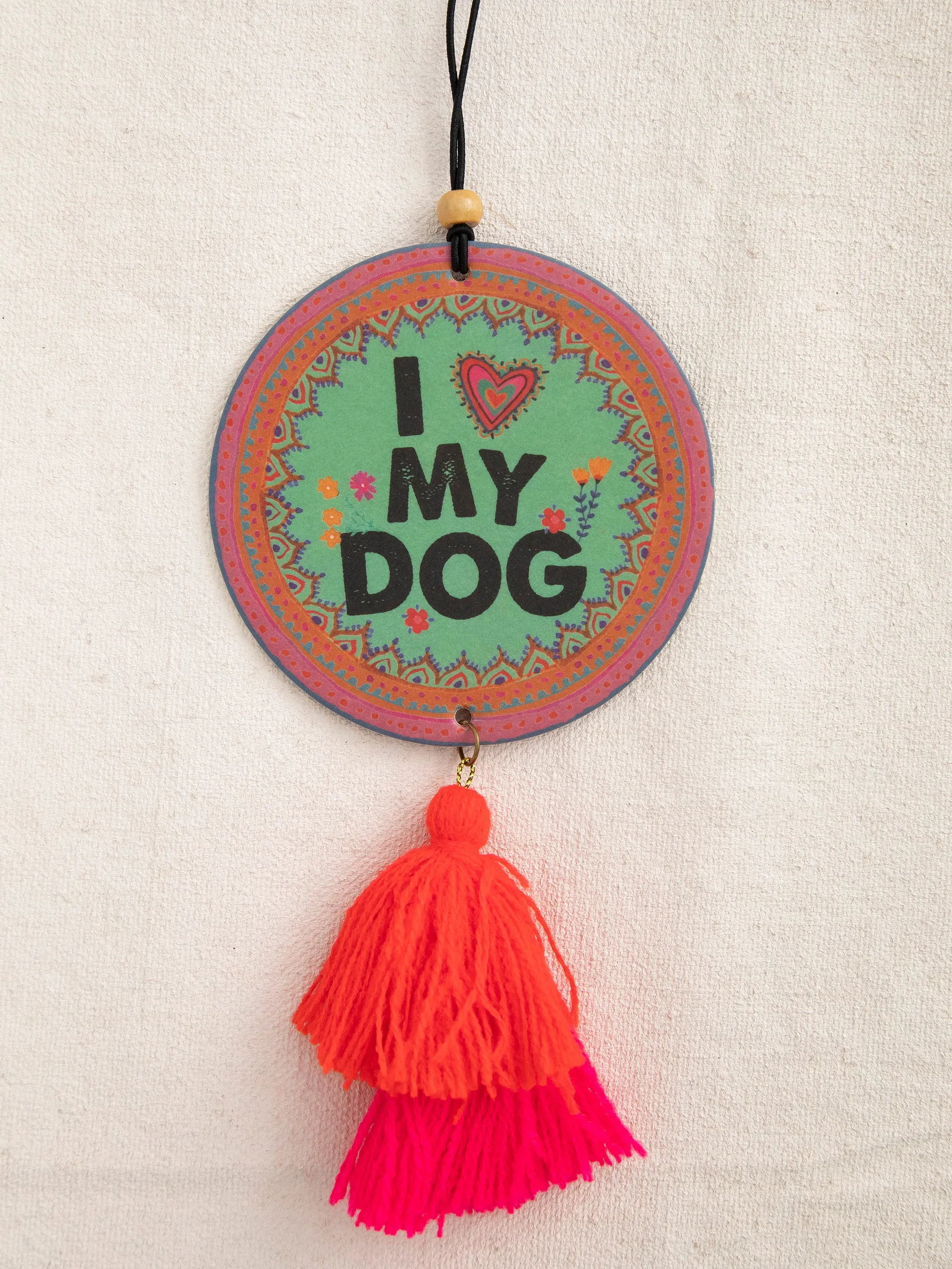 Car Air Freshener - I Heart My Dog