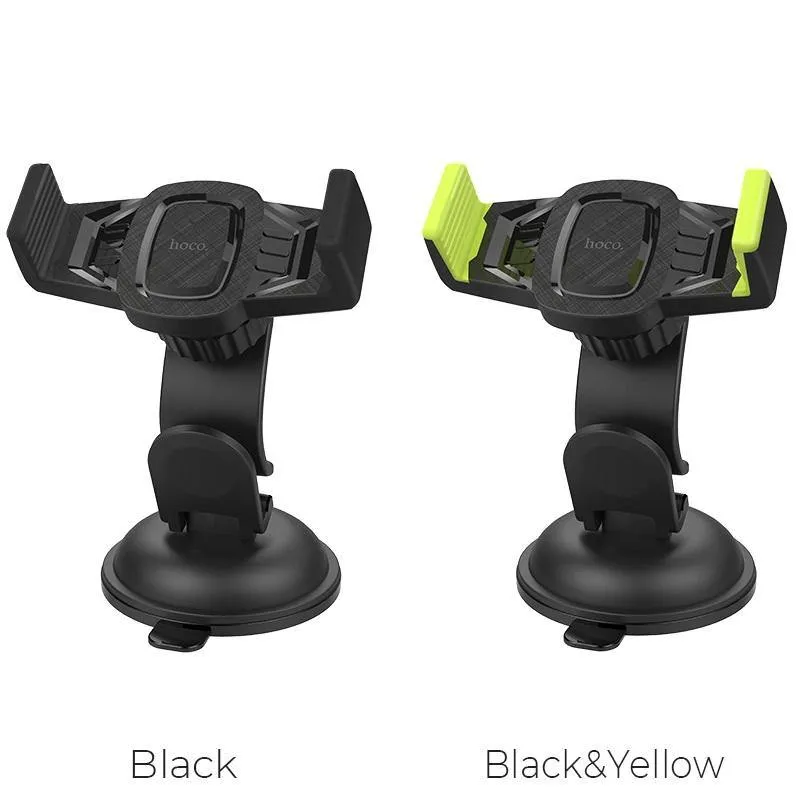 Car Phone holder suction cup in-car mount - Hoco CA40 Black