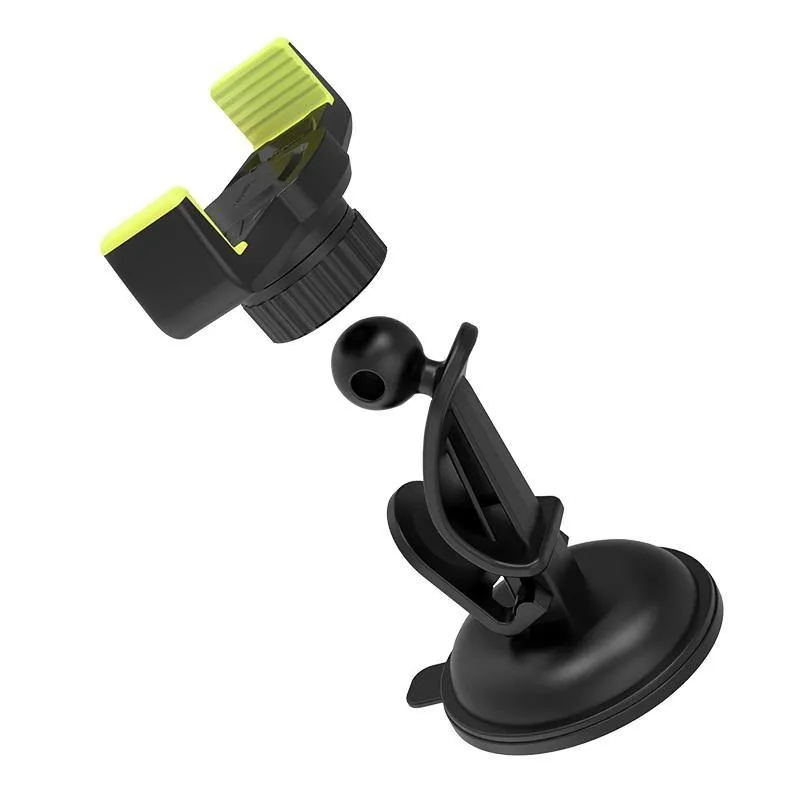 Car Phone holder suction cup in-car mount - Hoco CA40 Black