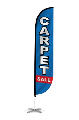 Carpet Sale Feather Flag Blue & Red