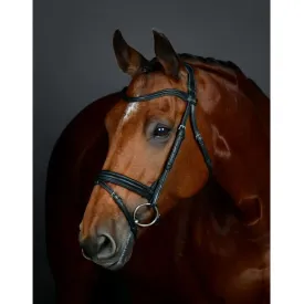 Collegiate ComFiTec Opulux Plain Padded Hanoverian Flash Bridle