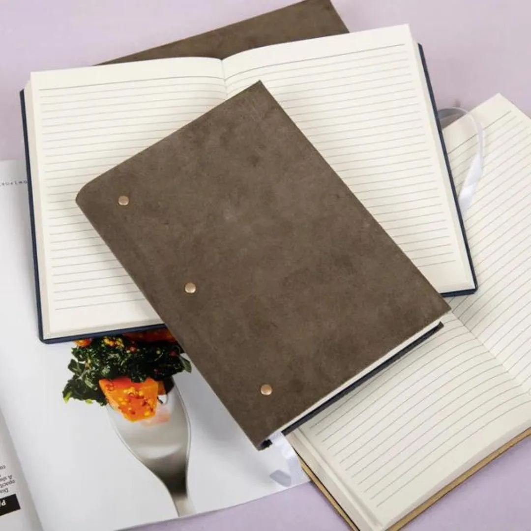 Craft Junky Soft Cover Suede Leather Ruled Diary