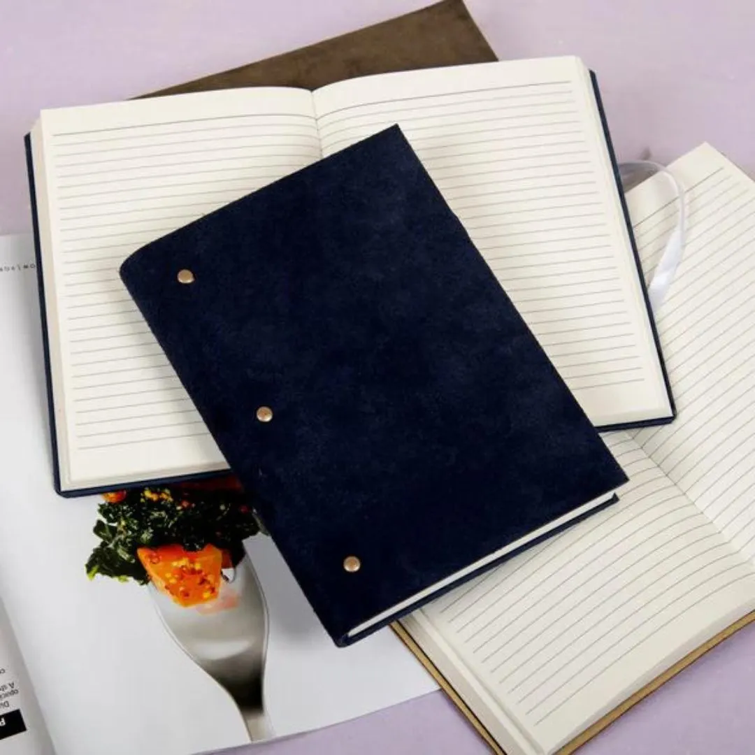 Craft Junky Soft Cover Suede Leather Ruled Diary