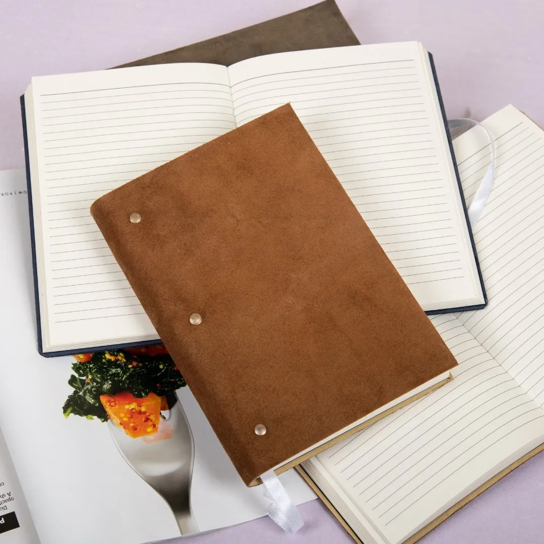 Craft Junky Soft Cover Suede Leather Ruled Diary