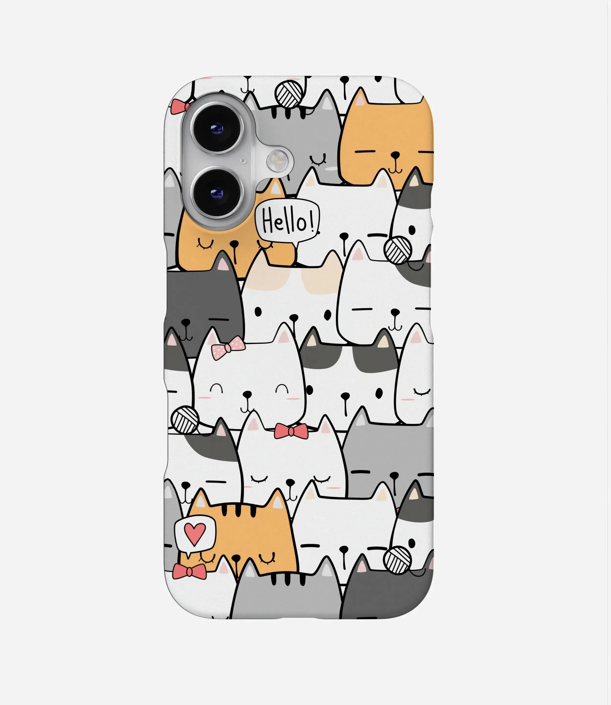 Cute Cat Doodle Phone Case