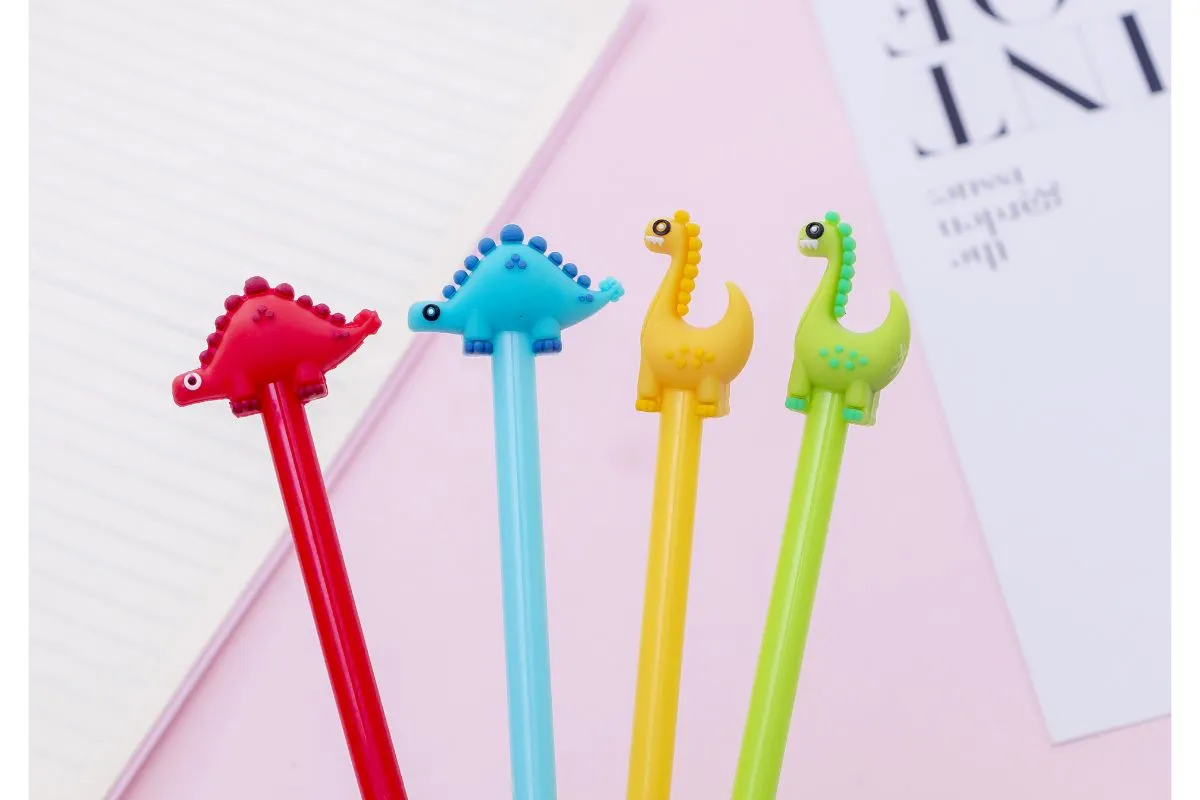 Cute Dinosaur Themed Gel Ink Pen