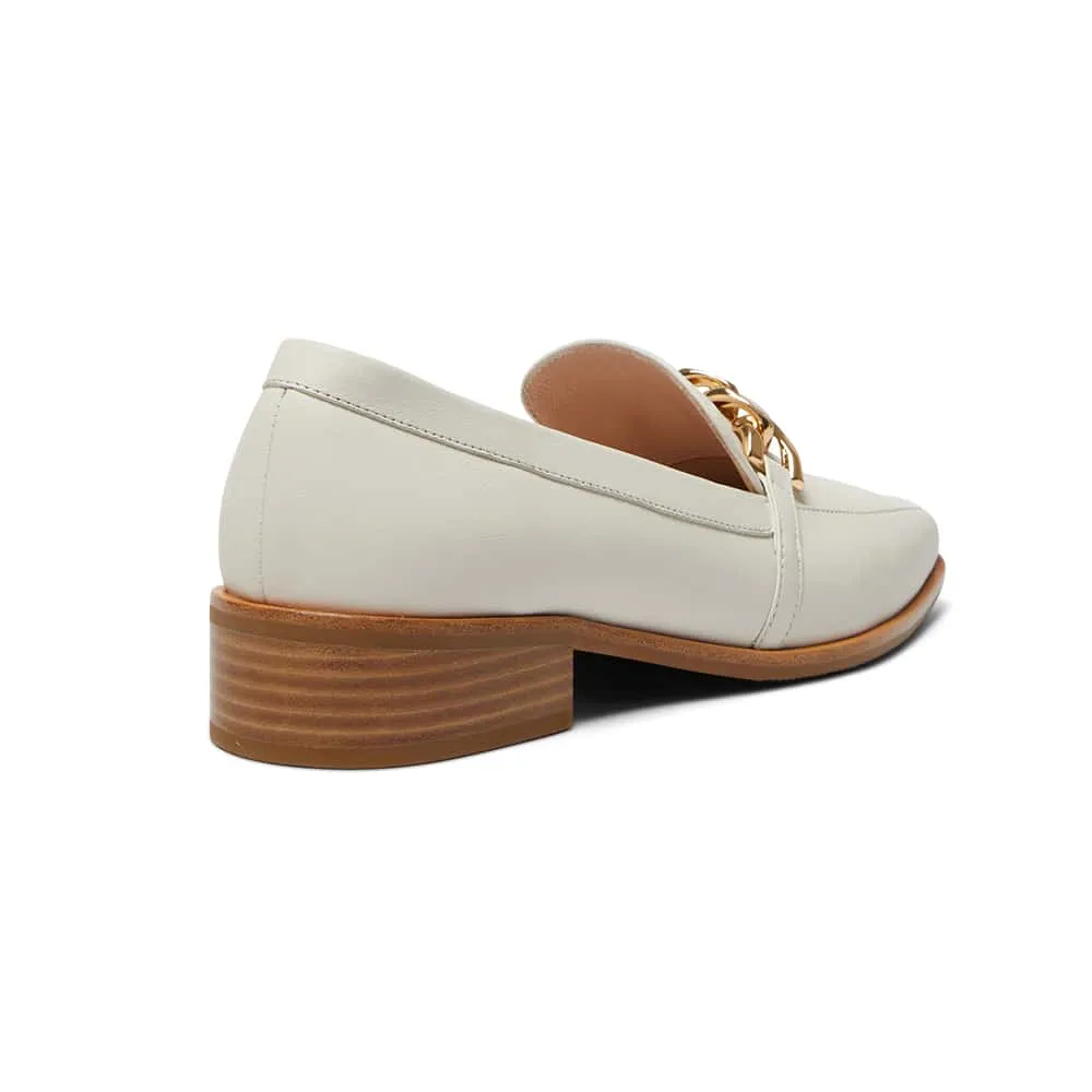 Dalton Loafer in Ivory Leather