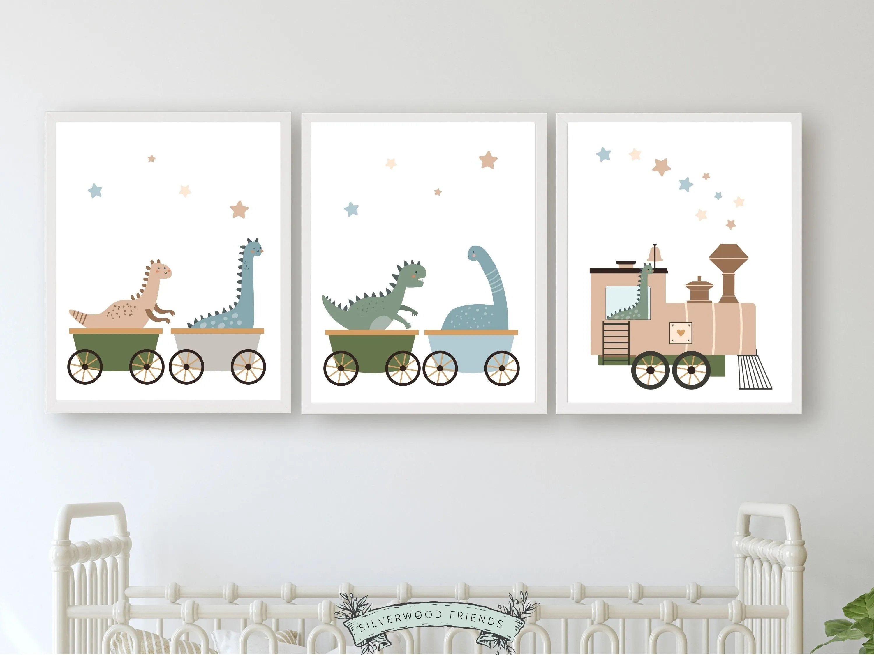 Dinosaur Train Nursery Prints - Set of 3