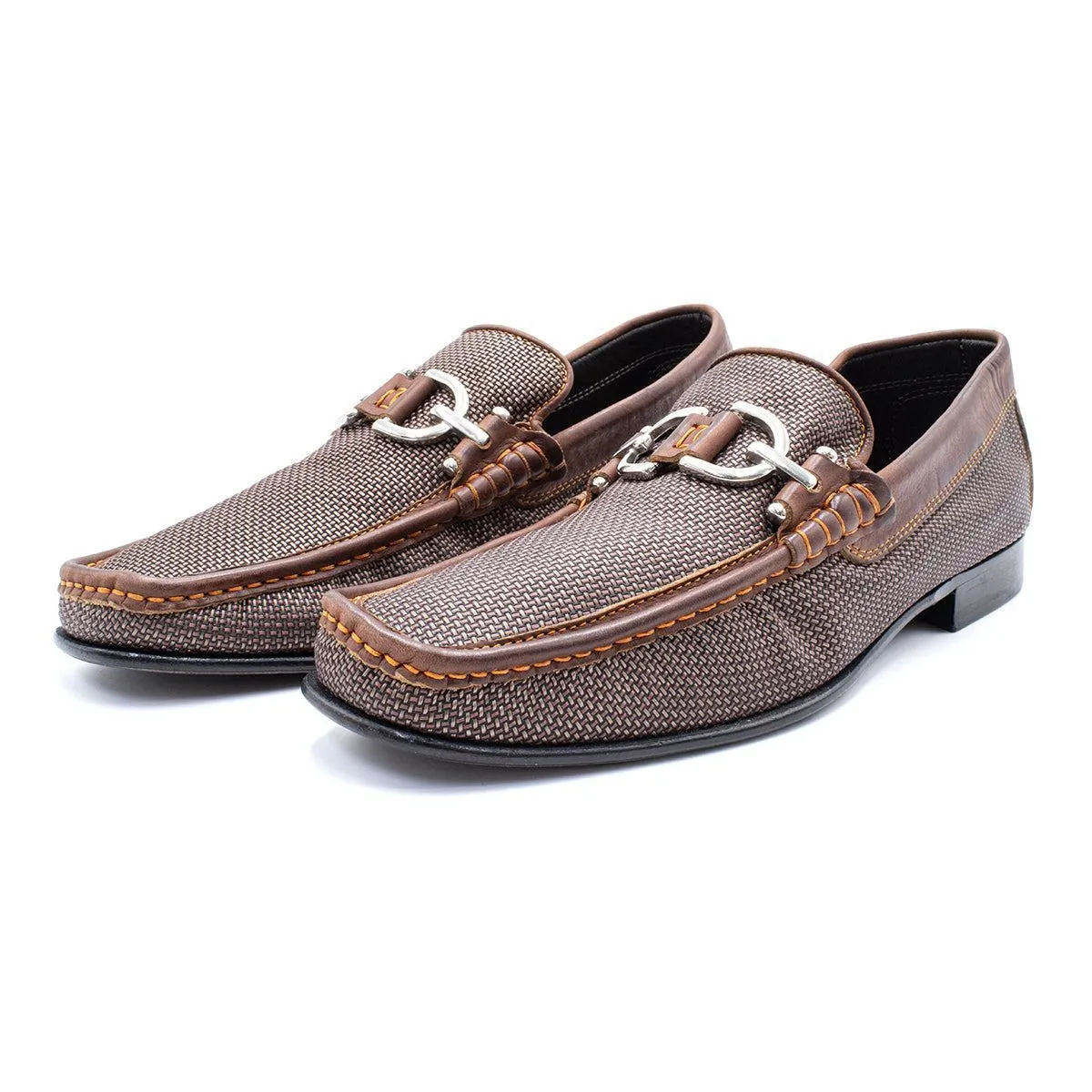 Donald J Pliner Driving Loafers Leather Brown Colour For Men