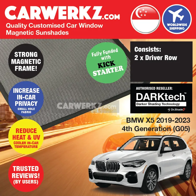 Dr Shadez DARKtech BMW X5 2019-Current 4th Generation (G05) Germany SUV Customised Window Magnetic Sunshades