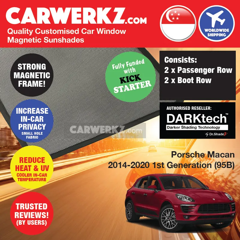 Dr Shadez DARKtech Porsche Macan 2014-2023 1st Generation (95B) Germany SUV Customised Window Magnetic Sunshades