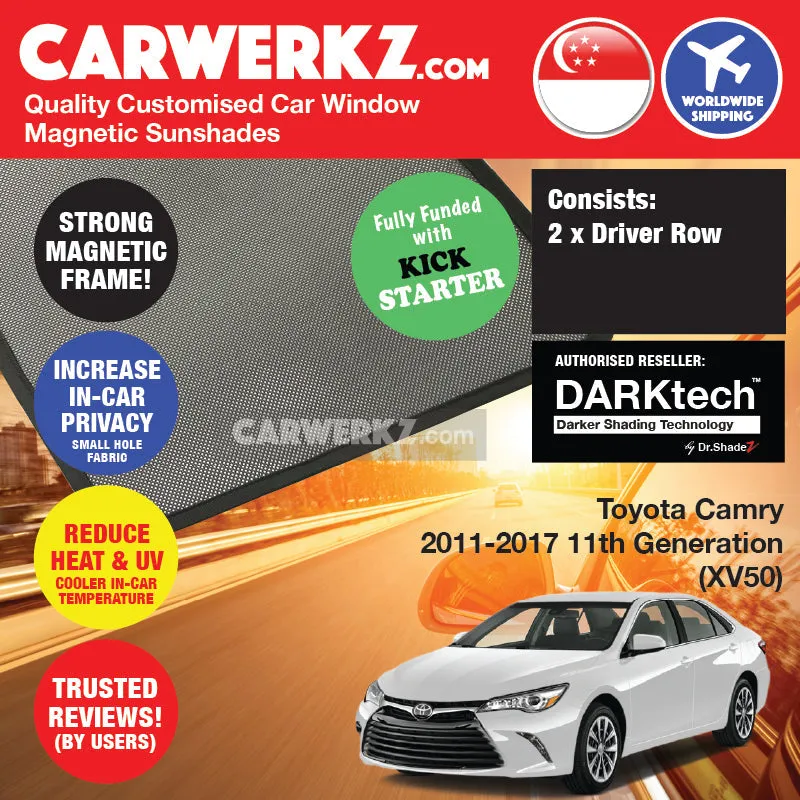 Dr Shadez DARKtech Toyota Camry 2011-2019 11th Generation (XV50) Japan Sedan Customised Window Magnetic Sunshades