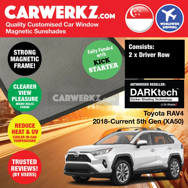 Dr Shadez DARKtech Toyota RAV4 2018-Current 5th Generation (XA50) Japan SUV Customised Car Window Magnetic Sunshades