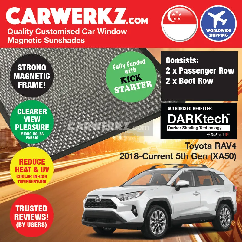 Dr Shadez DARKtech Toyota RAV4 2018-Current 5th Generation (XA50) Japan SUV Customised Car Window Magnetic Sunshades