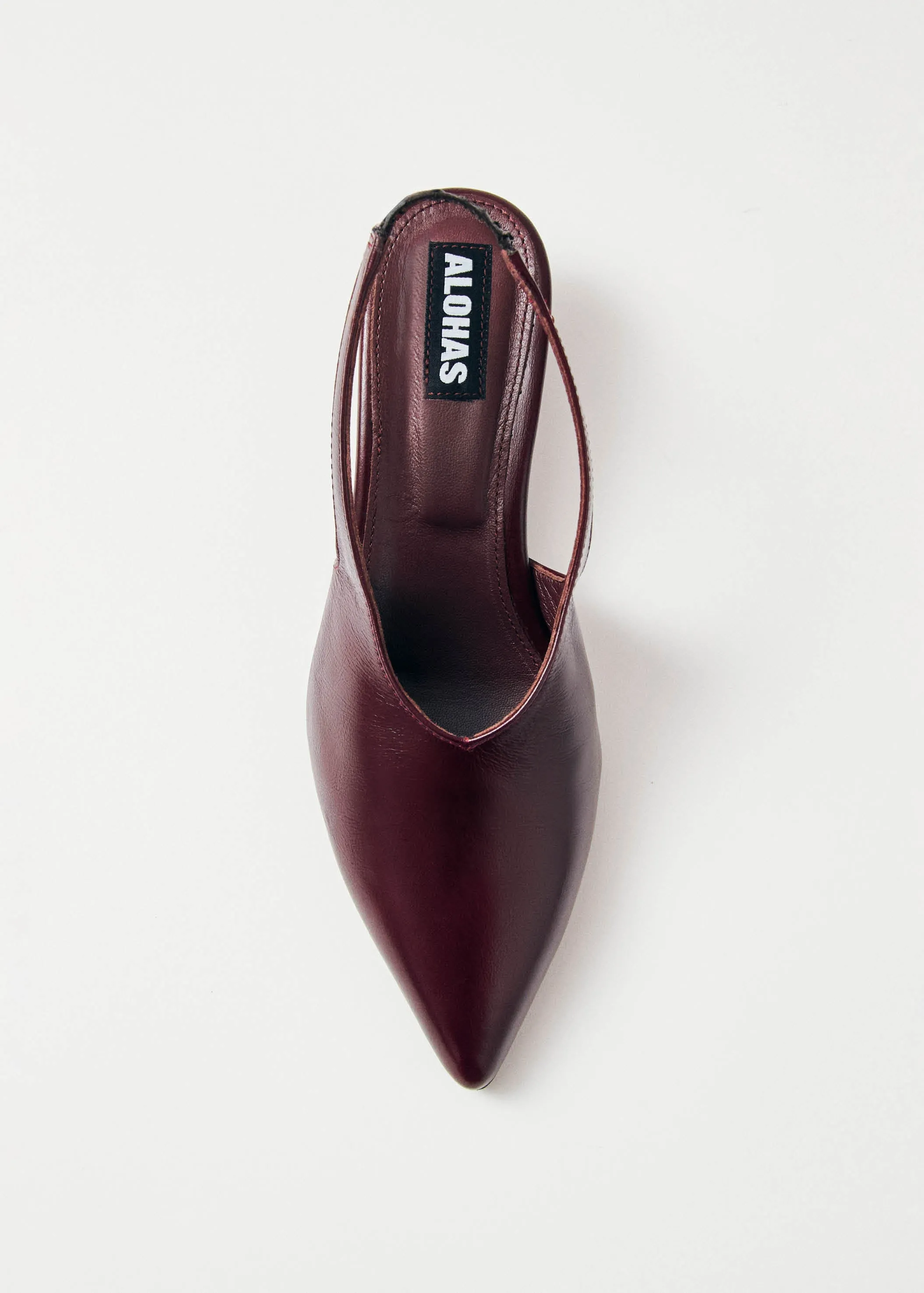 Eros Burgundy Leather Pumps