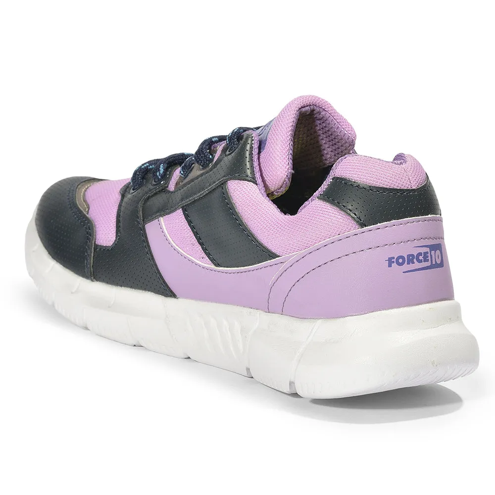 Force 10 Casual Purple Lacing Shoes For Women FELIX by Liberty