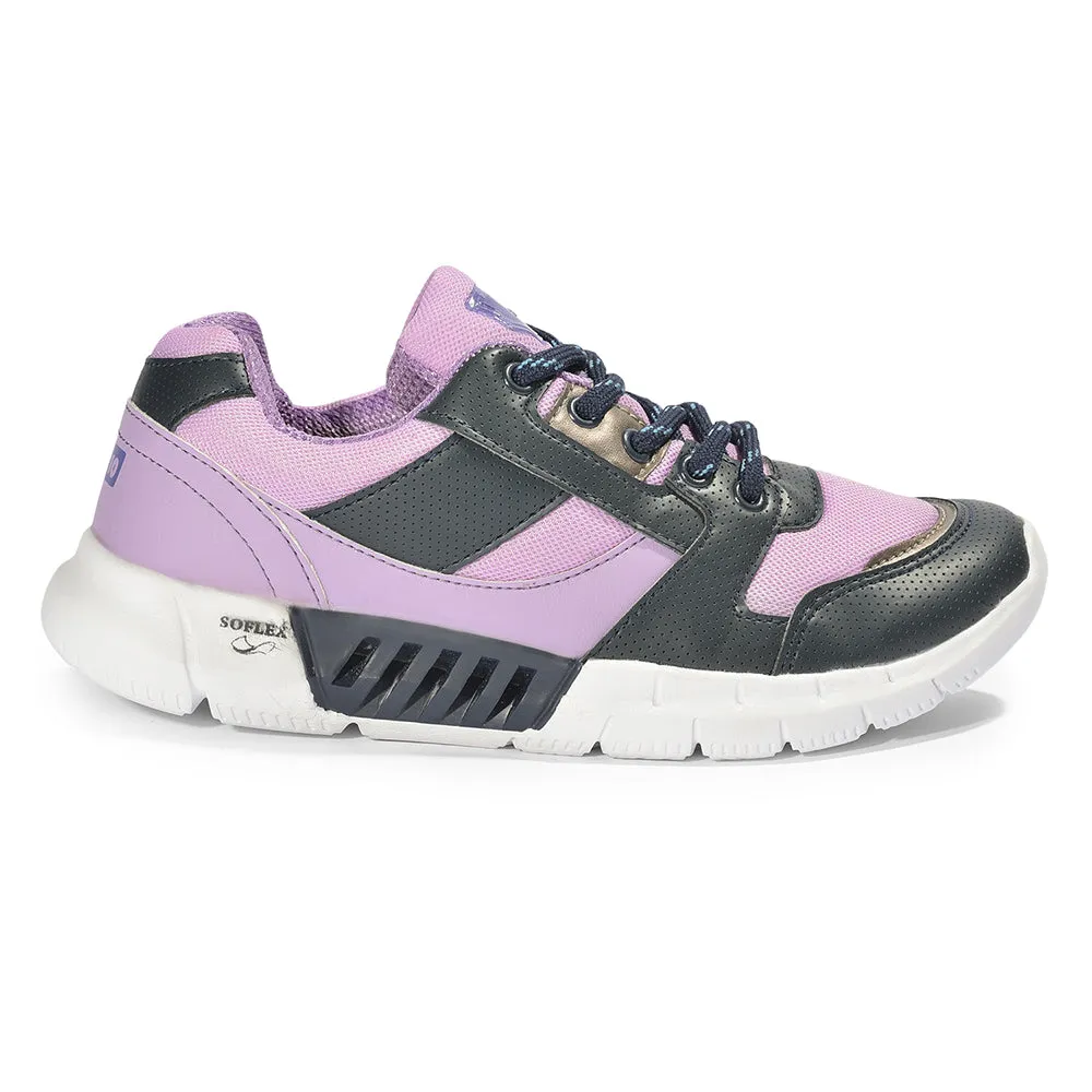 Force 10 Casual Purple Lacing Shoes For Women FELIX by Liberty