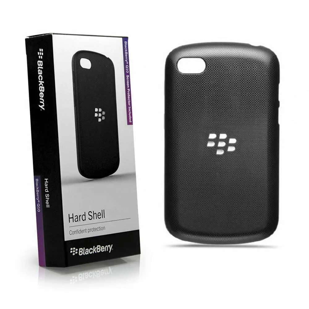 Genuine BlackBerry Black Hard Shell Case Cover for Q10 ACC-50877-201