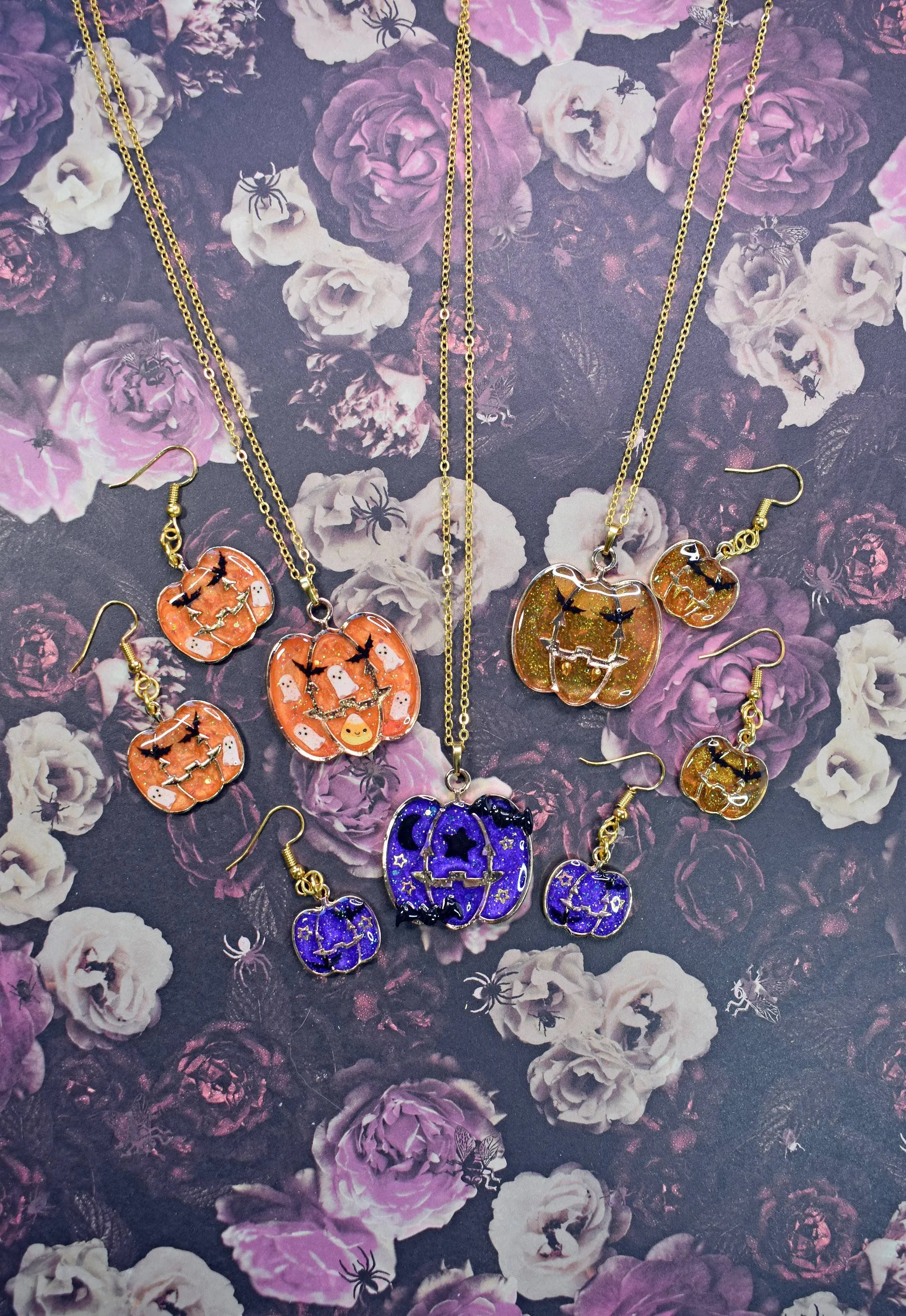 Ghost Party Pumpkin Earrings