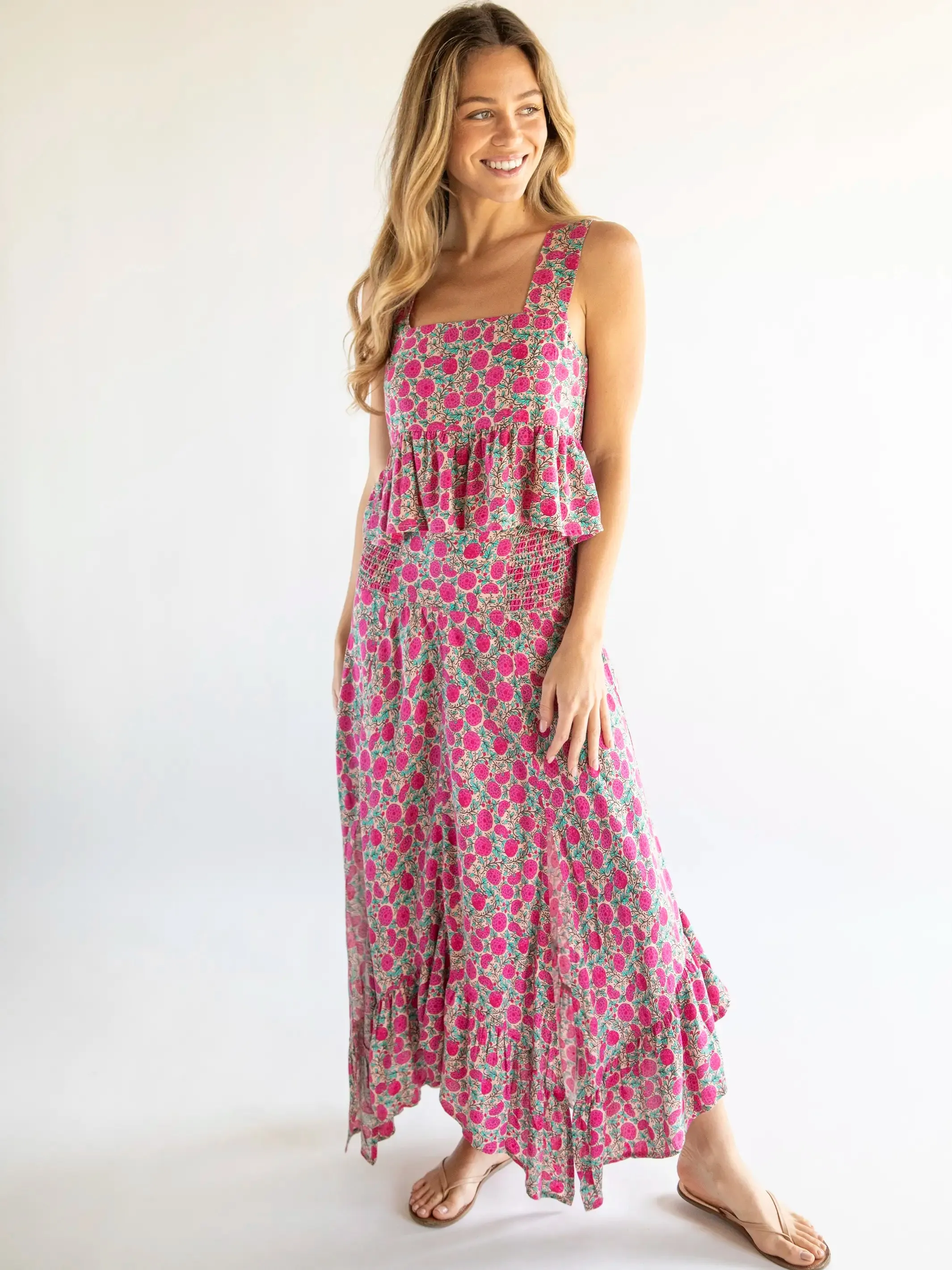 Good Vibes Skirt - Pink Puff Floral