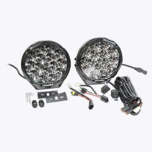 HARDKORR LIFESTYLE 8.5? LED DRIVING LIGHTS (PAIR W/HARNESS)