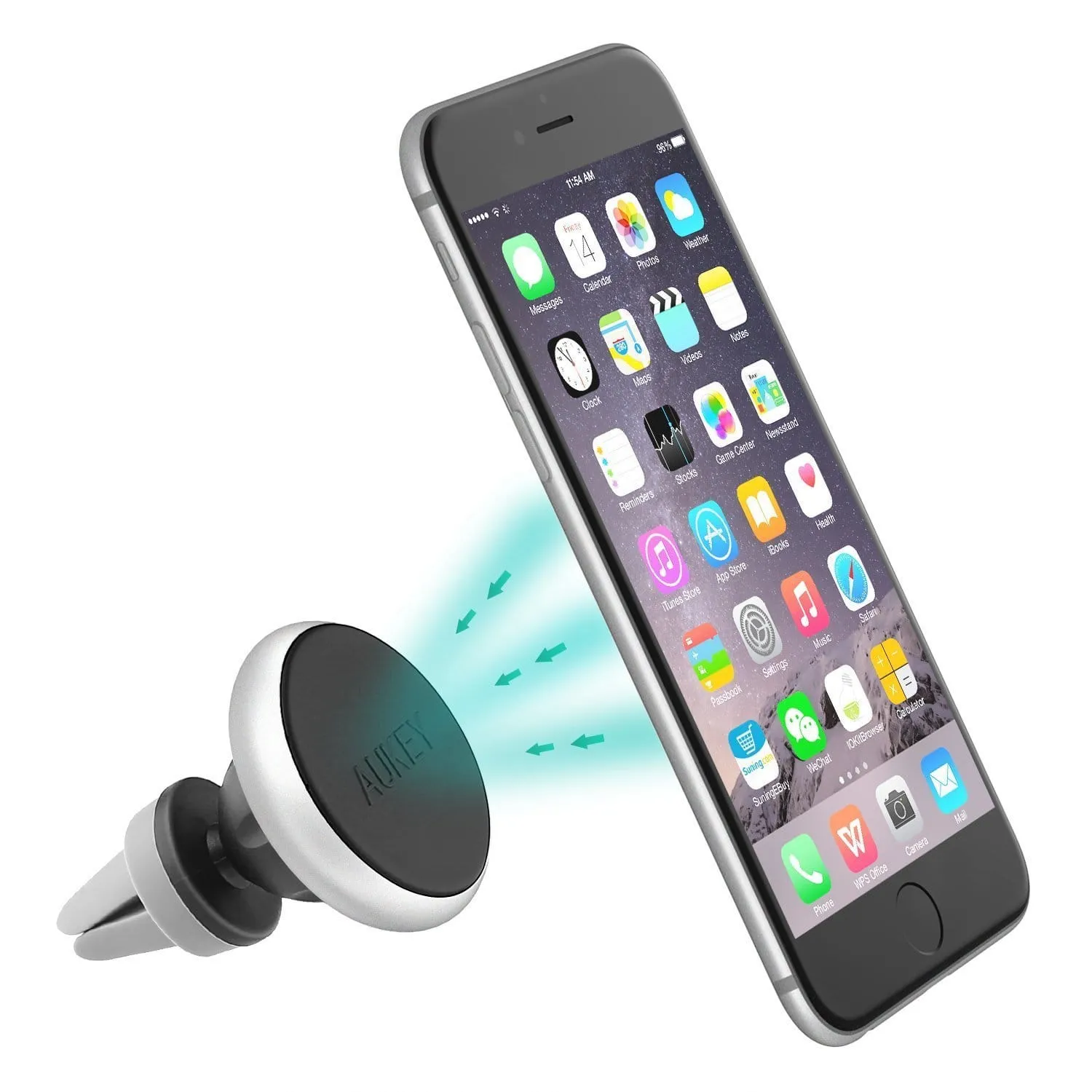 HD-C12 Universal Adjustable 360 Air Vent Magnetic Car Mount