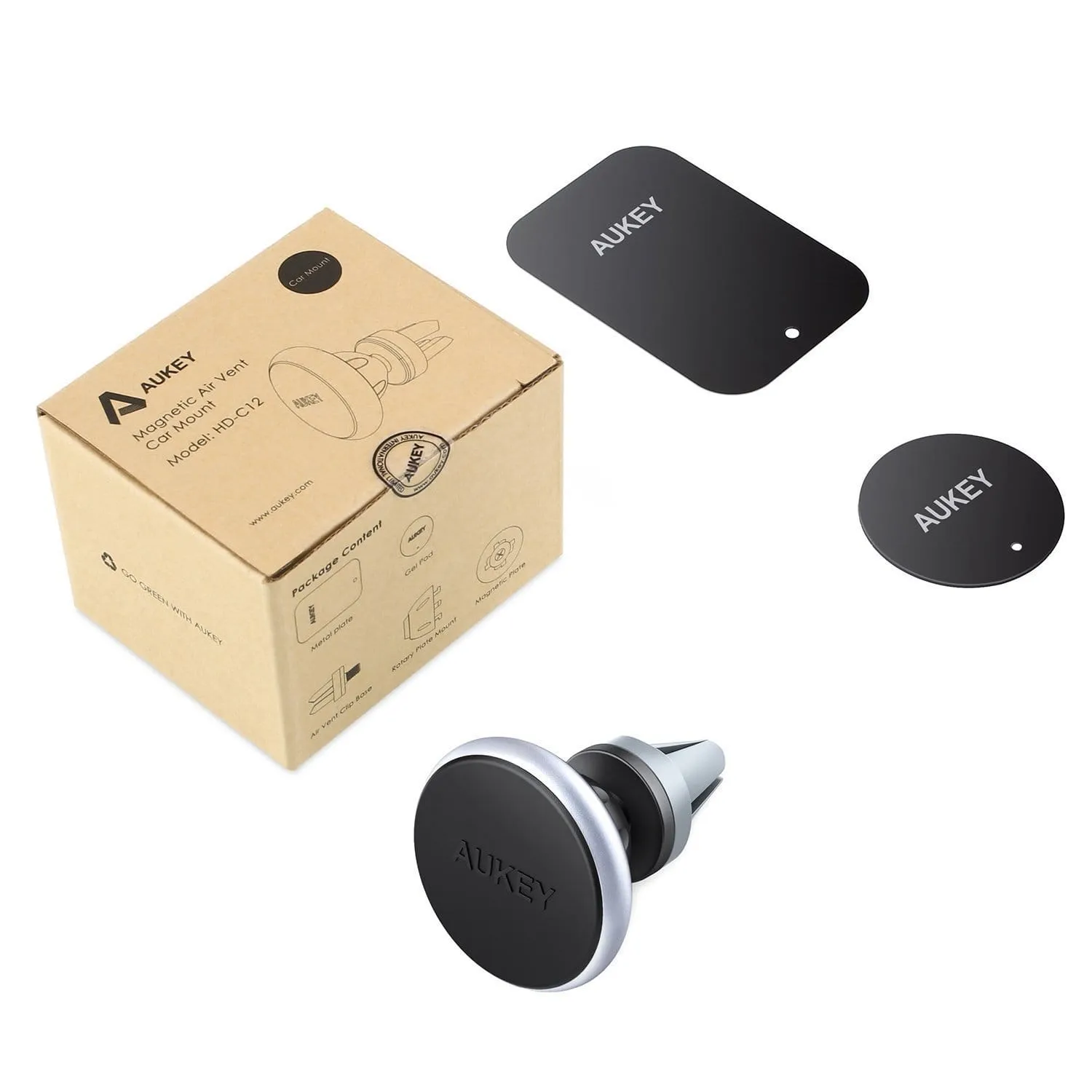 HD-C12 Universal Adjustable 360 Air Vent Magnetic Car Mount