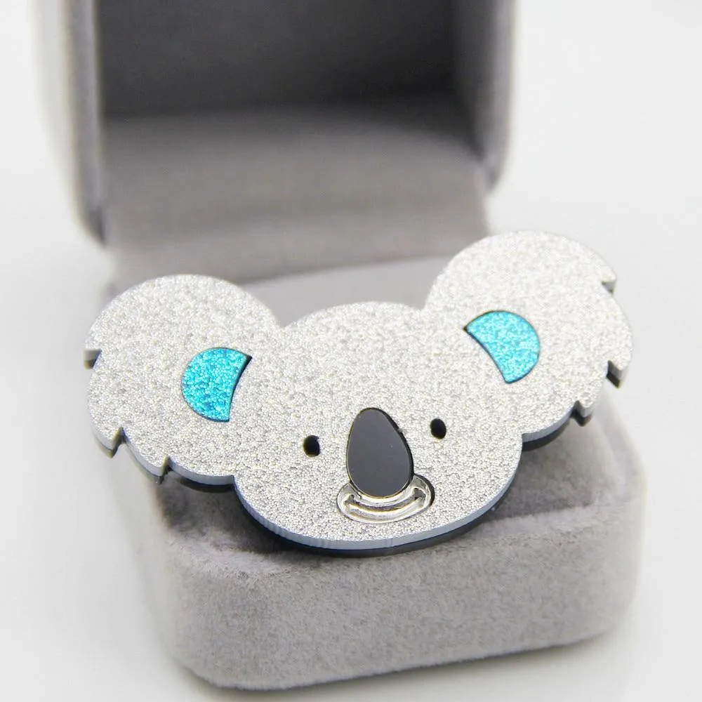 Koala & Cicada Pin Brooch