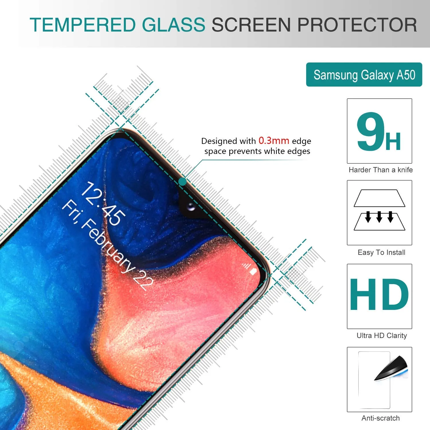 LeYi Samsung Galaxy A50/A50s/A30s Case with HD Screen Protector, [Military Grade] Magnetic Car Ring Holder Mount Kickstand Defender Protective Cover