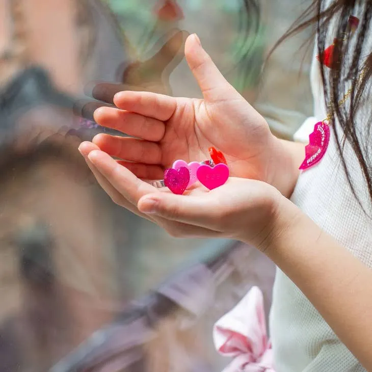 Lilies & Roses Heart Ring